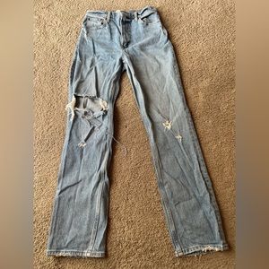 Abercrombie & Fitch The 90s Straight Ultra High Rise…Size 25/0 Short